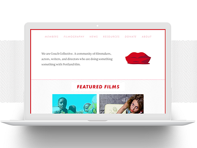 Film Collective Homepage film homepage identity logo pdx ui web design