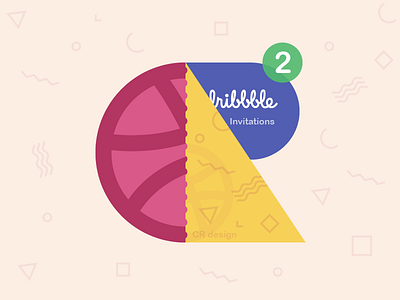 2 dribbble Invitations