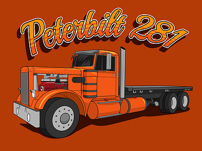 peterbilt truck clipart