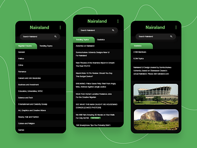 UI Redesign for Nairaland [Dark Mode]