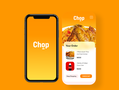UX & UI Design for "Chop", a food shopping app adobe xd food food app food delivery food porn jollof meal restaurant ui design uiux ux design