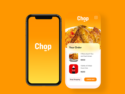 UX & UI Design for "Chop", a food shopping app