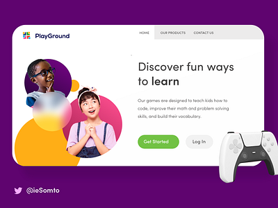 Landing Page for PlayGround