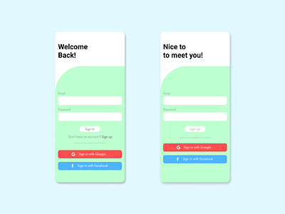 Sign up Interface design app dailyui design graphic design minimal ui