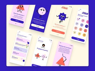 "Jobar" Gaming Mobile App 🕹 app branding design graphic design illustration logo typography ui ux vector