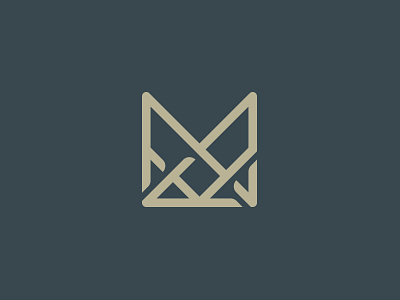 Lattice Monogram Logo initials logo m monogram real estate woven