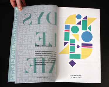 Dyslexia Booklet illustration typography