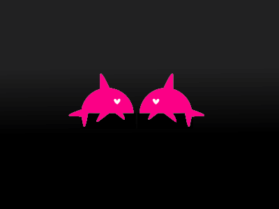 More Sharks heart pink sharks