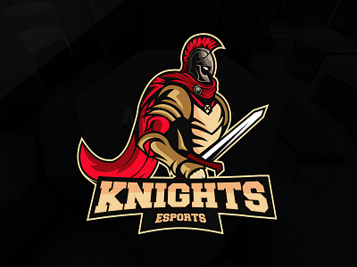 Modern, Unique mascot Knights gaming logo by Razib Hasan Himel on Dribbble