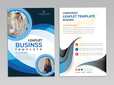 Corporate Business Leaflet Design leaflet design