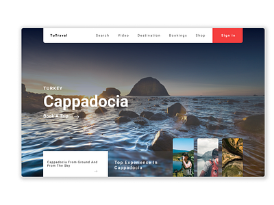 Travel Landing Page Design