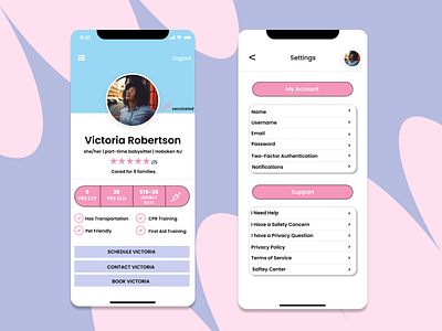 Daily UI :: 006 & 007 User Profile and Settings