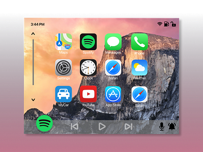 Daily UI :: 034 Car Interface apple branding car carplay dailyui design figma ui ux