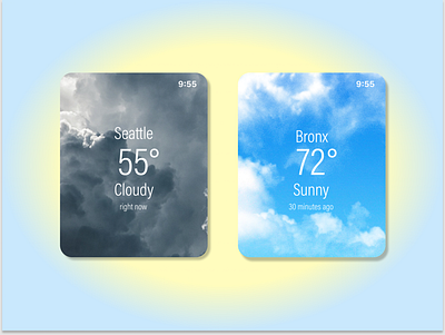 Daily UI :: 037 Weather app apple watch dailyui design figma ui ux weather