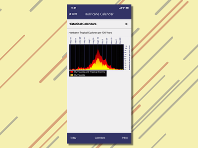 Daily UI :: 038  Hurricane Calendar