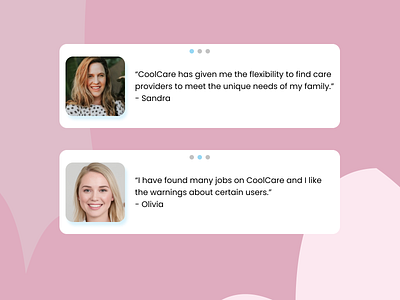 Daily UI :: 039 Testimonials dailyui design figma ui ux