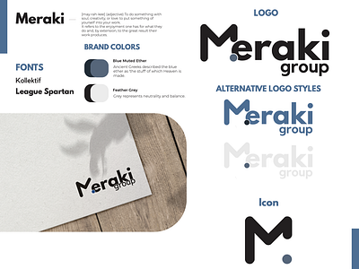 Meraki Group | Branding branding design illustration illustrator logo vector