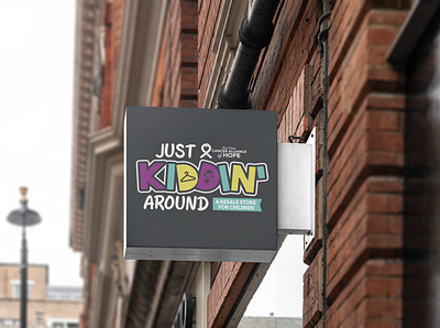 Just Kiddin' Around | Signage branding design illustration illustrator logo vector