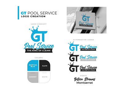 GT Pool Service | Branding Suite branding design illustration illustrator logo vector