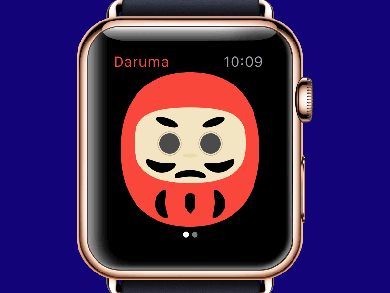 Daruma Doll Apple Watch App app ui ux