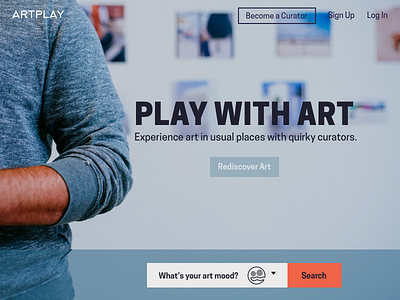 Art Community Marketplace Landing Page art community landing page marketplace ui ux