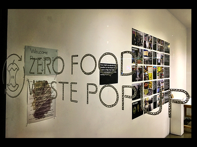 Human Centered Design Popup Experience Logo and Gallery Display food food waste gallery human centered design logo logo design popup prototype