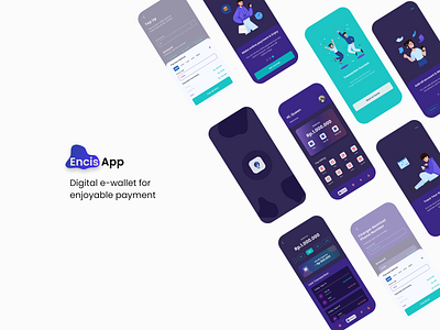 E-wallet App | Encis App app branding design digital e wallet ui ux