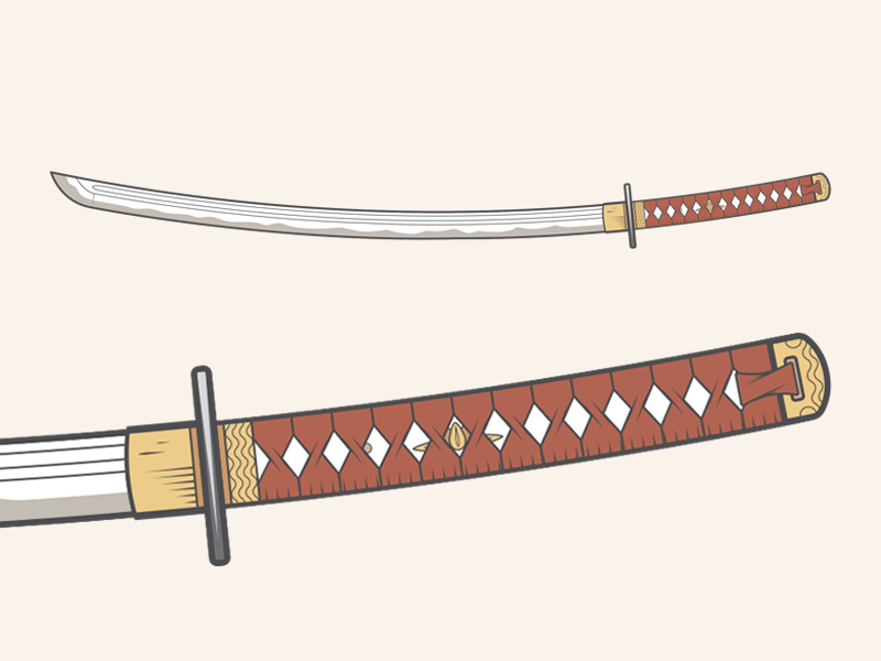 Katana Sword Vector By Gabriel Schut On Dribbble