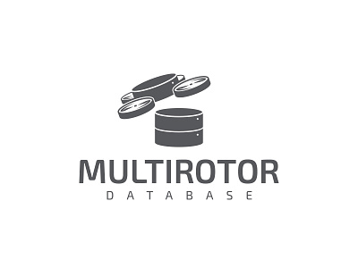 Multirotor Database logo design drone gabriel schut logo typography vector