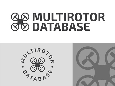 Multirotor Database logo - v.2 branding drone gabriel schut logo typography vector web