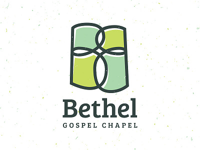 Bethel Gospel Chapel b branding church cross gabriel schut green logo typography vector