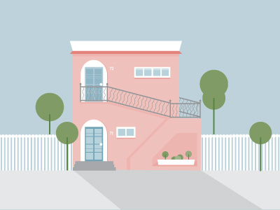 Little House graphic design illustration