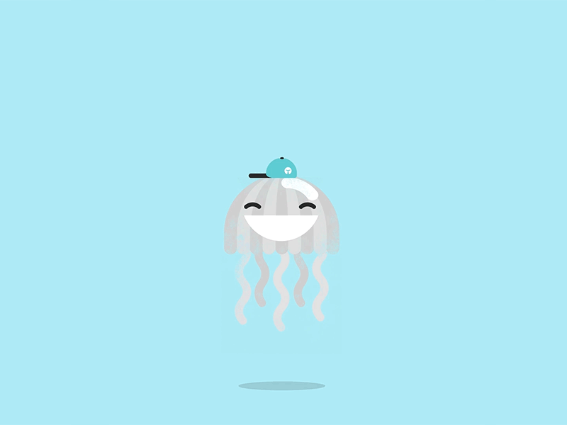 Jellyfish Likes animation blue jellyfish