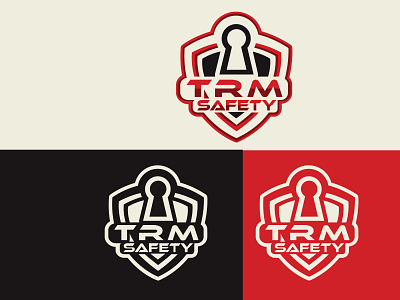 TRM Safety Logo ai designs logo minimalist logo safety logo security logo