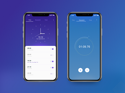 Timer application design minimal timer app timer application ui visual design