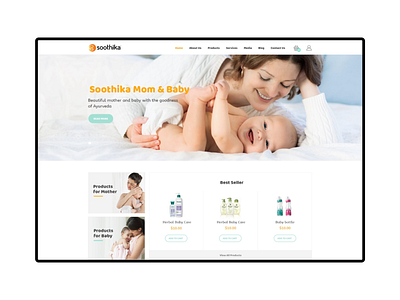 Baby Care design designer mobile ui ui visual design web website