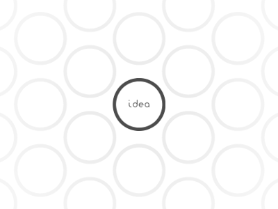 Idea circles clean design minimalist thought