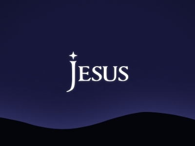 Jesus gradient night religious serif