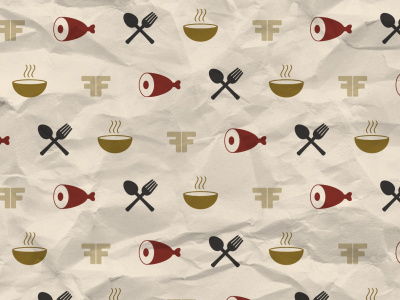 FFFM Seamless Pattern food icons illustration pattern seamless