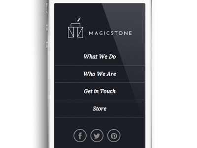 Magic Stone Mobile Site mobile responsive ui ui design web design