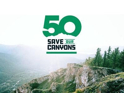 Save Our Canyons 50 Years Logo