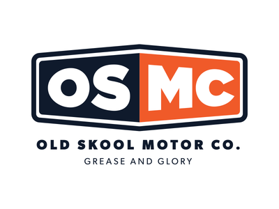 Old Skool Motor Company branding brandmark identity logo motorcycles t shirt