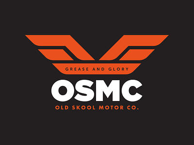 Old Skool Motor Company branding brandmark hat identity logo motorcycles t-shirt visual identity