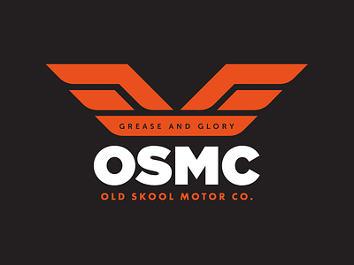 Old Skool Motor Company branding brandmark hat identity logo motorcycles t shirt visual identity