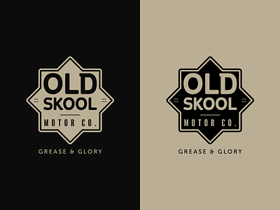 Old Skool Unused Badge badge badge design branding custom motorcycle identity logo