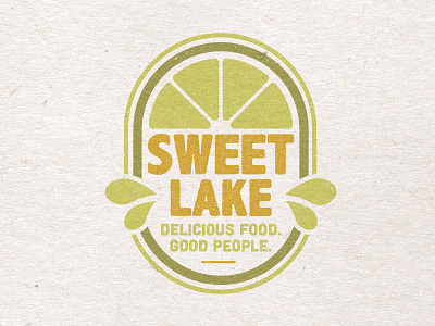 Sweet Lake Tee Concept badge brand branding logo restaurant salt lake city t shirt tee tee design visual identity