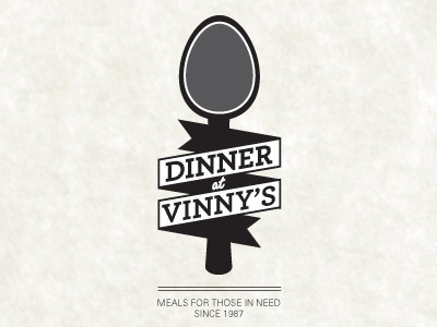Dinner at Vinny's Concept Logo