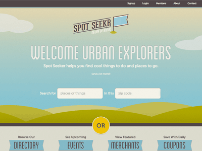 Spot Seekr Homepage