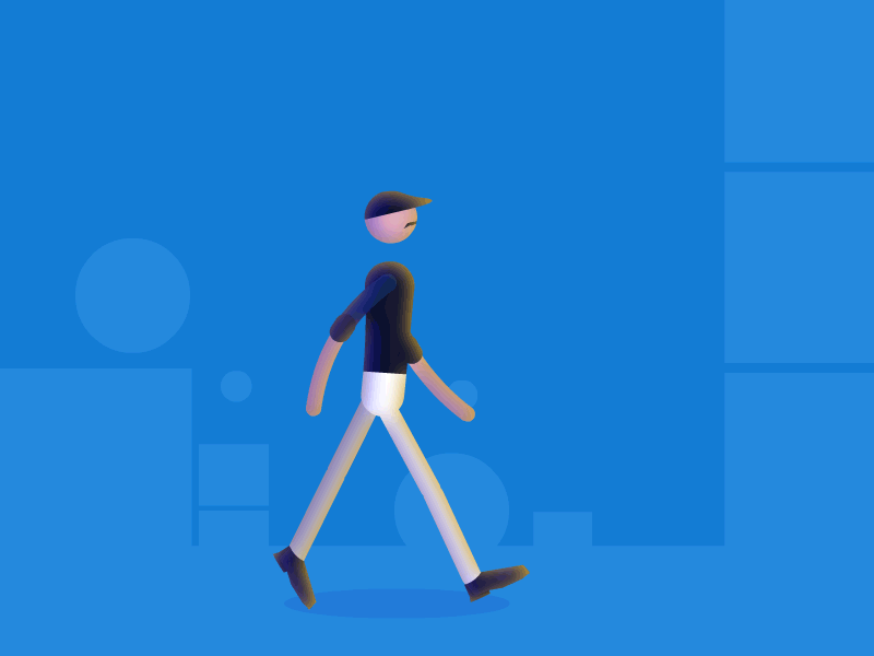 Walk Cycle adobe animate animation classic 2d lottie motion graphics