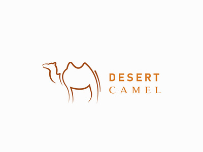 Desert Camel @illustrator branding design icon illustration logo vector